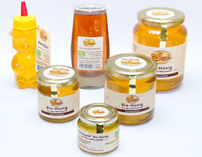 Bio-Honig verschiedene Sorten