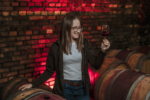 Barrique im Gewölbekeller