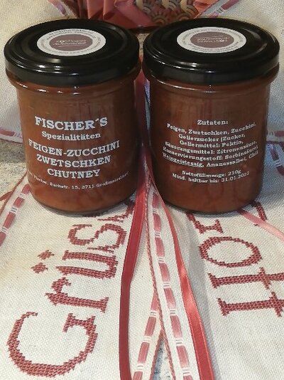 Feigen-Zucchini-Zwetschken Chutney