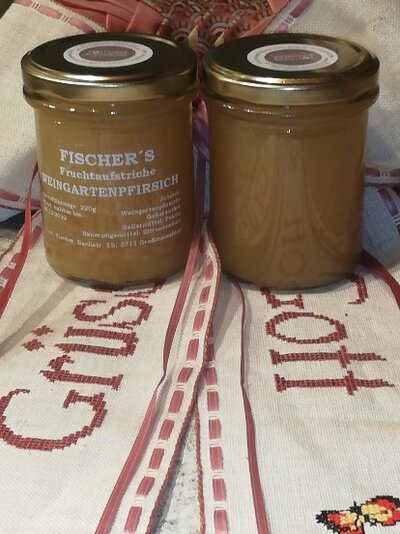 Weingartenpfirsich-Fruchtaufstrich
