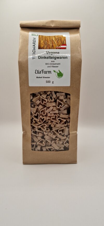 Vegane BIO-Teigware HERZAL (BIO-Dinkel)