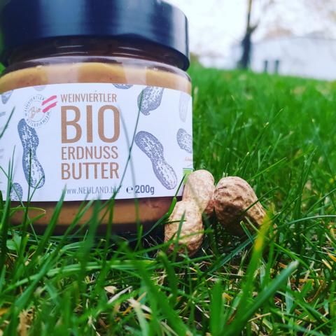 Bio-Erdnussbutter aus den Weinviertel